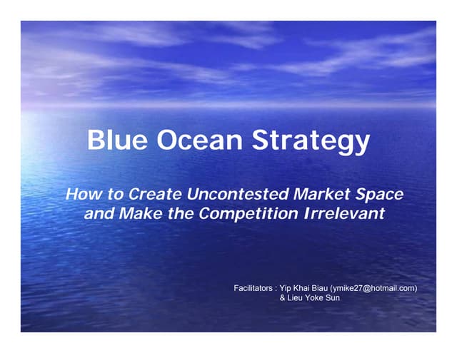 Blue Ocean Strategy - Summary and E...