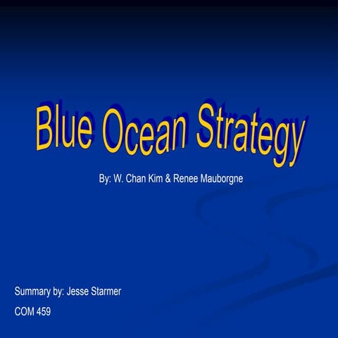 Blue ocean strategy (bos) (2)