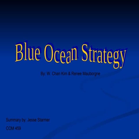 Blue Ocean Strategy Summary4461