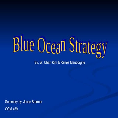 Blue Ocean Strategy Summary4461