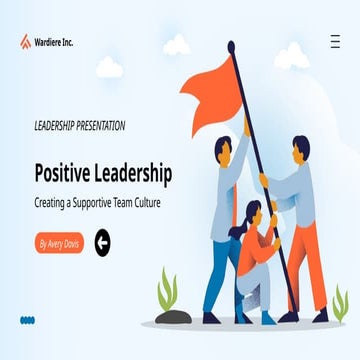 Blue Orange and White Flat Positive Leadership Presentation.pptx