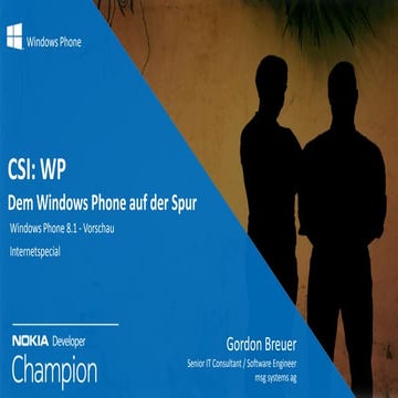 CSI:WP - Dem Windows Phone auf der Spur, Internetspecial: Windows Phone 8.1 V...