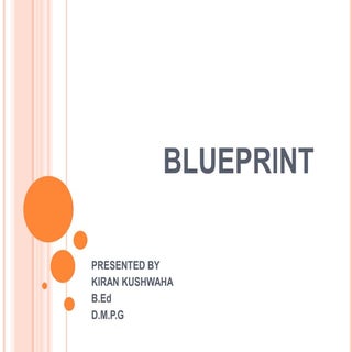 Blueprint in education