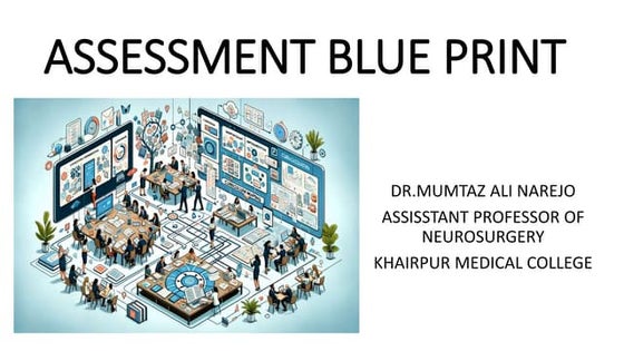 UTILITY OF BLUE PRINT IN MEDICAL EDUCATION | PPTX