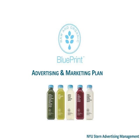 Blue Print Juice Advertising Strategy Plan