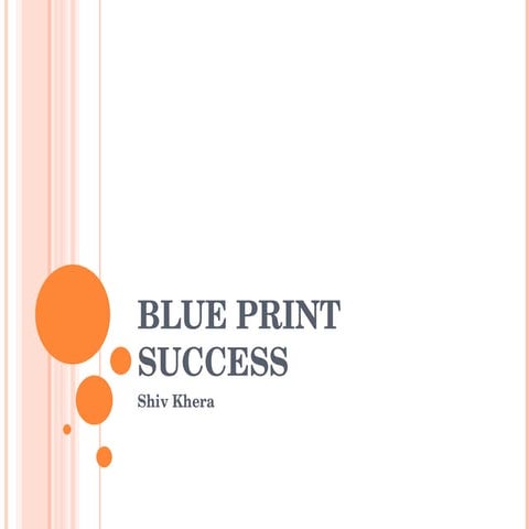 Blue Print Success Attiude