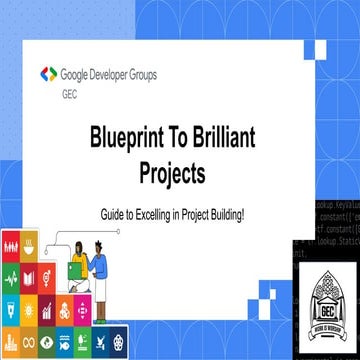 Tech Winter GDG On Campus GEC - Blueprint To Brilliant Projects