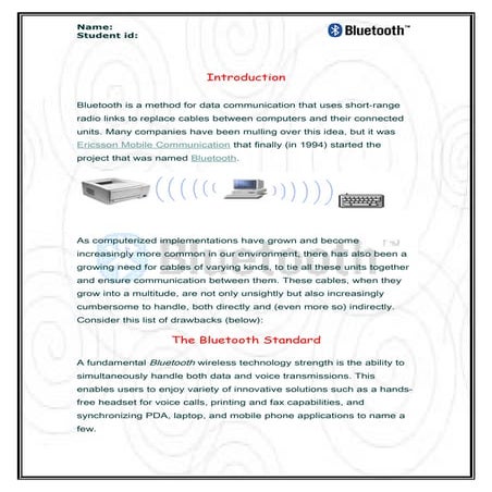 Bluetooth | PDF