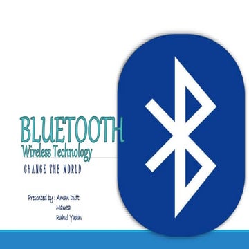 Bluetooth Wireless Technology