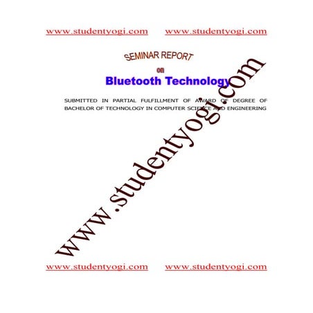 Bluetooth Technology Paper Presentation