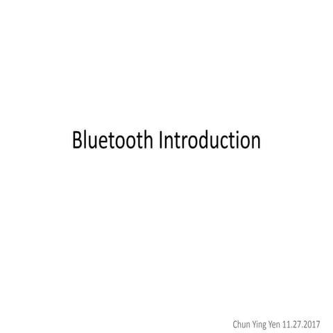 Bluetooth introduction