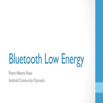 Bluetooth Low Energy | PDF