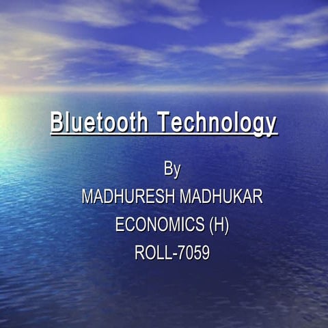 Bluetooth IN OUR  life