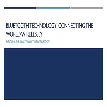 Bluetooth Technology information connecting