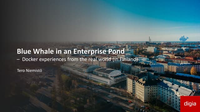 Blue Whale in an Enterprise Pond