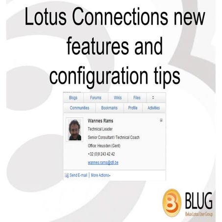 Blug connections