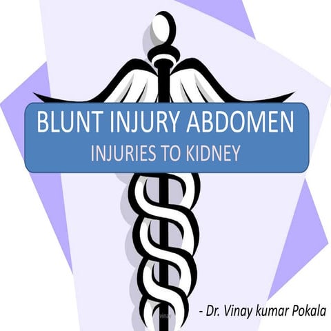 Blunt injury abdomen(renal trauma&mesenteric trauma)