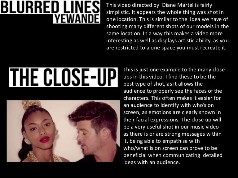 Blurred lines analysis