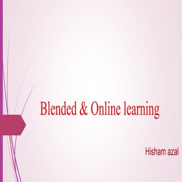 Blended Lg vs online 