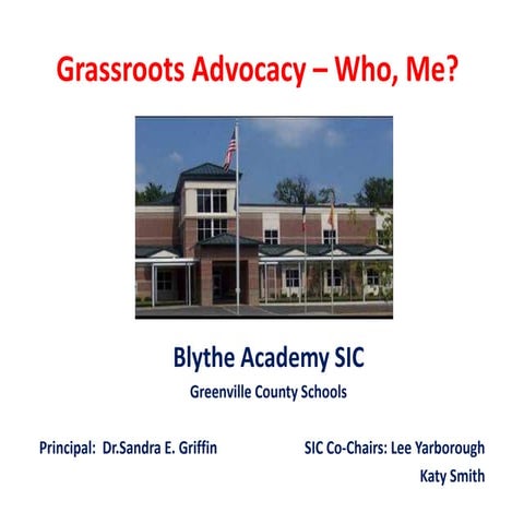 Blythe Academy of Languages School Improvement Council 2012