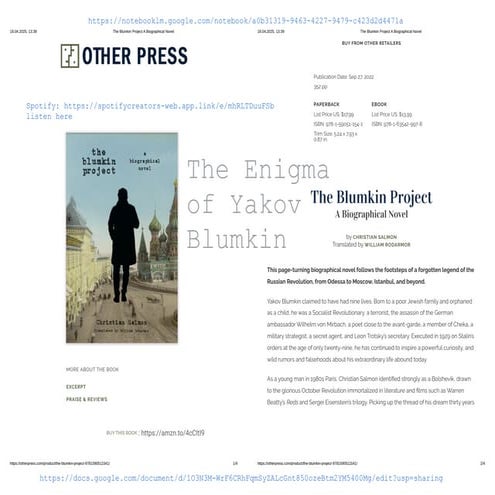 The Enigma of Blumkin: Revolutionary, Terrorist, Agent