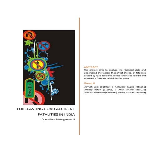 Forecasting Road Accident Fatalities in India