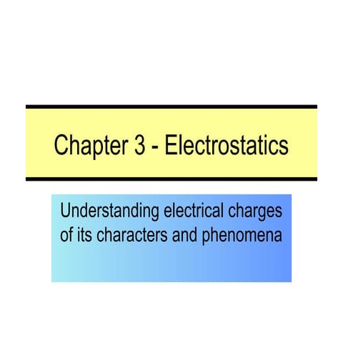 Chapter 1: Electrostatics