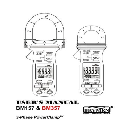 Brymen BM157 BM357 User's Manual