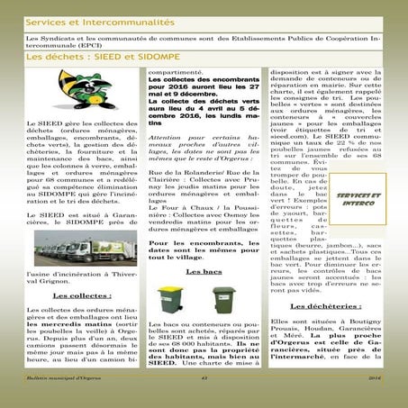 Bulletin Municipal Orgerus 2016, partie 4, les intercommunalités