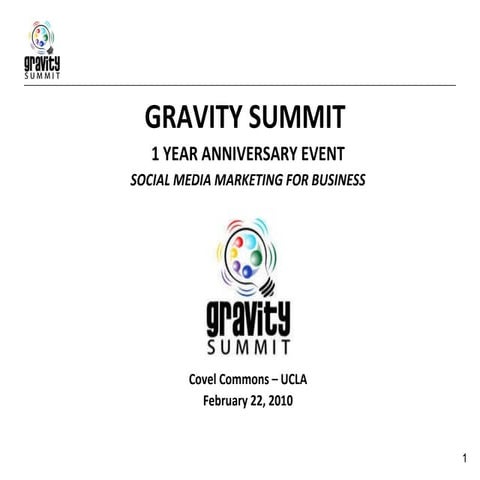 GravitySummit 2010 Beverly Macy