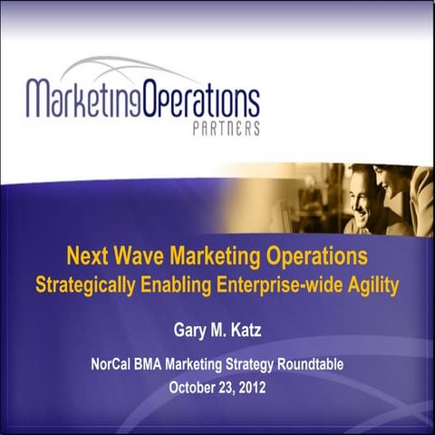 Marketing Operations Agility - Business Marketing Association