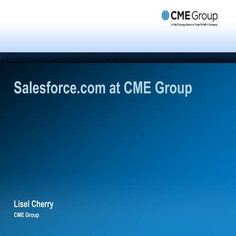 Salesforce at CME Group