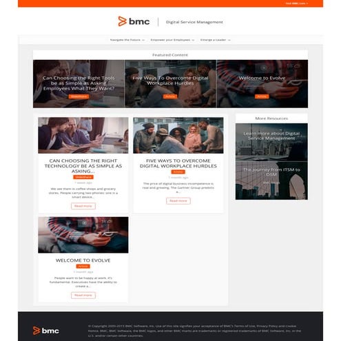BMC Digital Workplace Content Hub