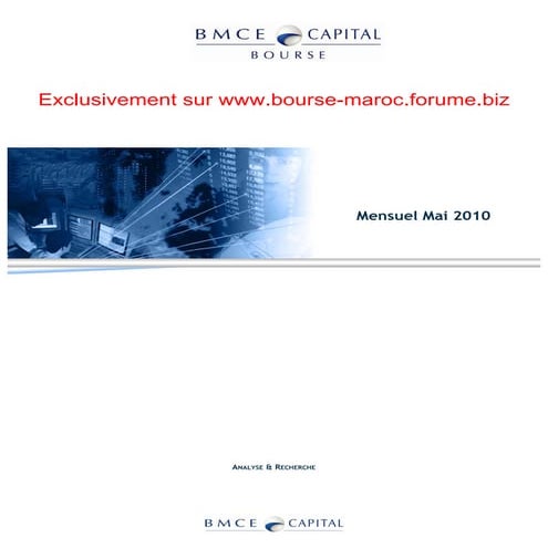 Bmce capital bourse publication de la lettre mensuelle. mai 2010 | PDF