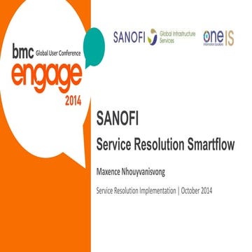Sanofi’s Journey to Service Resolution