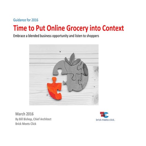 Guidance for 2016: Time to Put Online Grocery into Context