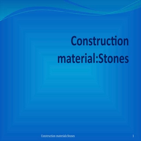 Stone and rocks - Building Materials and Construction | PDF
