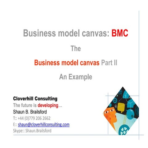 Business Model Canvas Part 2: Example