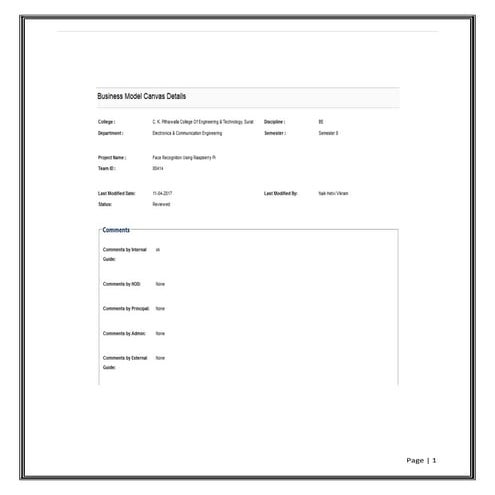 BMC report for face detection and recognition using pi-3