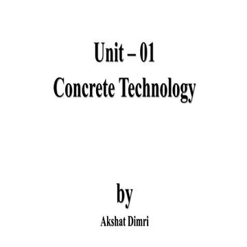 BT 1: Concrete and Admixtures | PDF