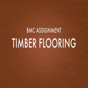 Bmc timber flooring