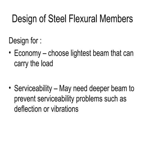 BMD Design of Steel Flexural Members LRFD