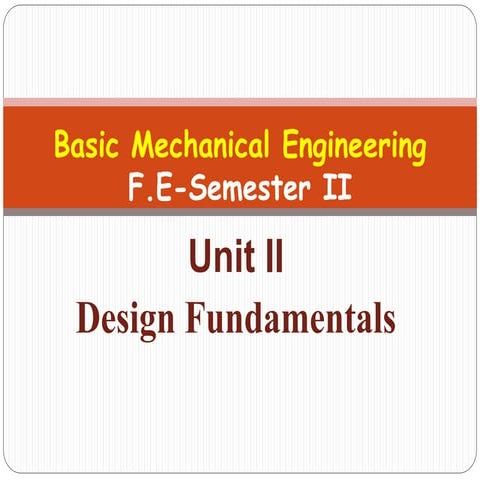Bsaic Mechanical Engineering_Design Fundamentals