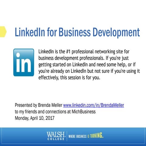 LinkedIn for Business Development