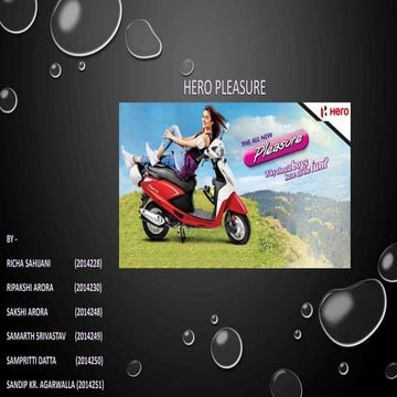 Brand Analysis of Hero Pleasure