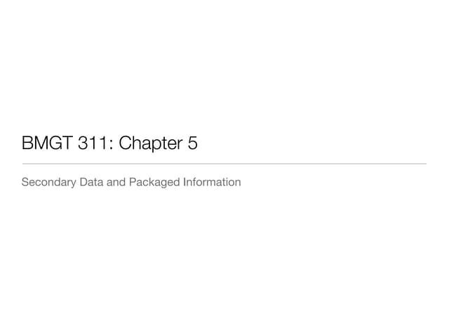 Bmgt 311 chapter_5