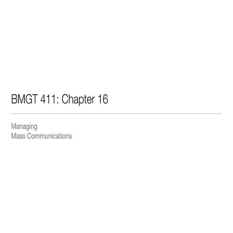 Bmgt 411 chapter_16