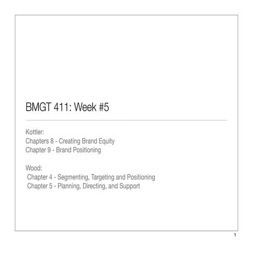 Bmgt 411 week5