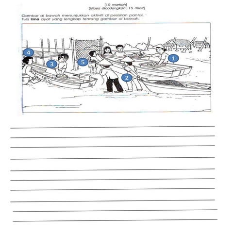 Bahasa Melayu Tahun 4 -Latihan Penulisan Bahagian A 