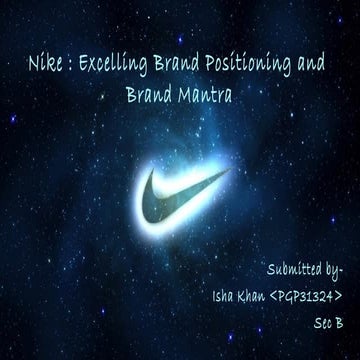 Nike Brand Mantra